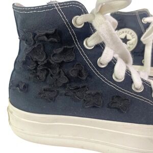 Converse Chuck Taylor All Star Lift Flowers Platform High Tops Women's 6.5 Black